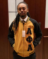 Old Gold Alpha Phi Alpha Varsity Fleece